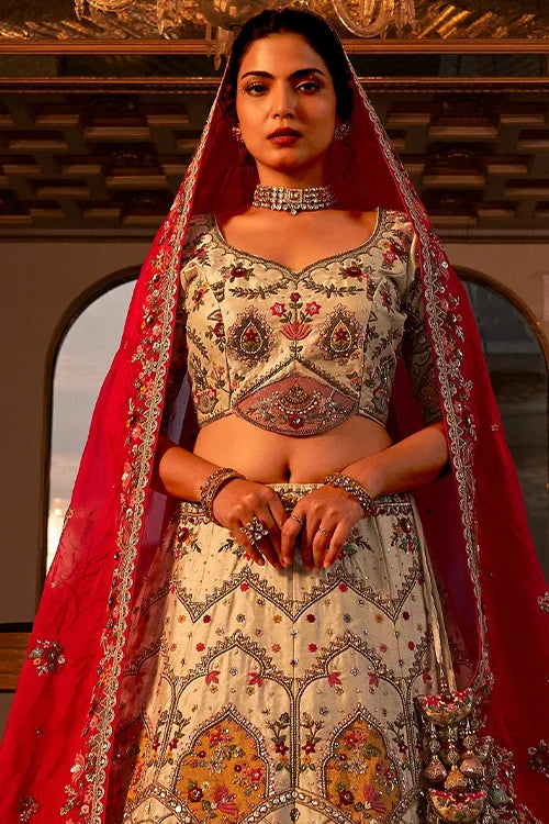 Bridal Wedding Lehenga Choli With Dupatta at SAGUN