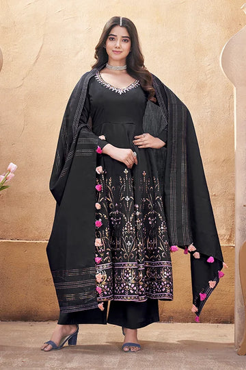 Black Stylish Ready to Wear Royal Look Special Salwar Suit