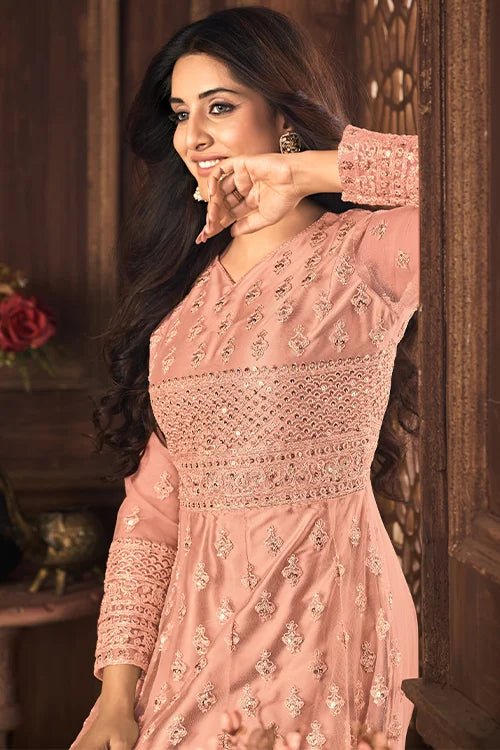 Elegant Net Dori Sequins Ethnic Wear for Women