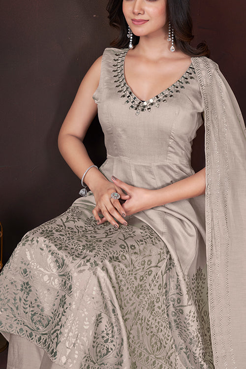 Off White Wedding Special Salwar Suit Collection