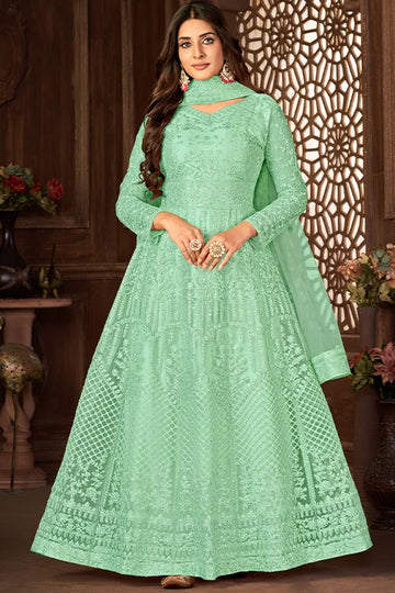 Multi Color Net Dori And Sequins Embroidered Work Collection
