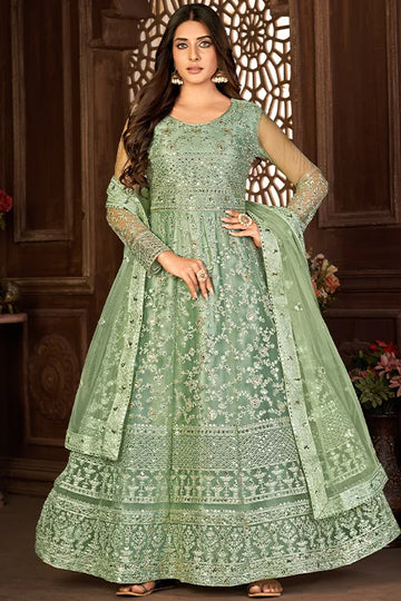 Party Wear Dori And Sequins Embroidered Work Dress