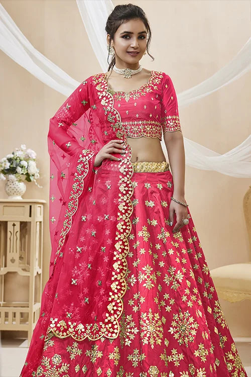 Beautiful Pink Traditional Embroidered Lehenga Choli – Shop Now