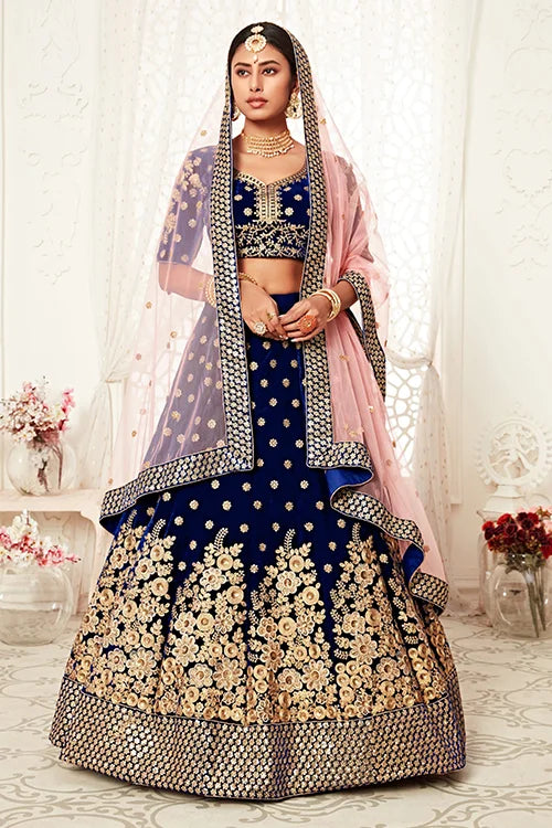 Wedding Collection Embroidery Lehenga Choli With Dupatta