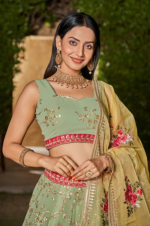 Wonderfull Collection For Women Bridal Wear Lehenga Choli With Dupatta